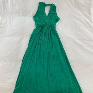 Ella Moss Stella Surplice emerald green maxi dress